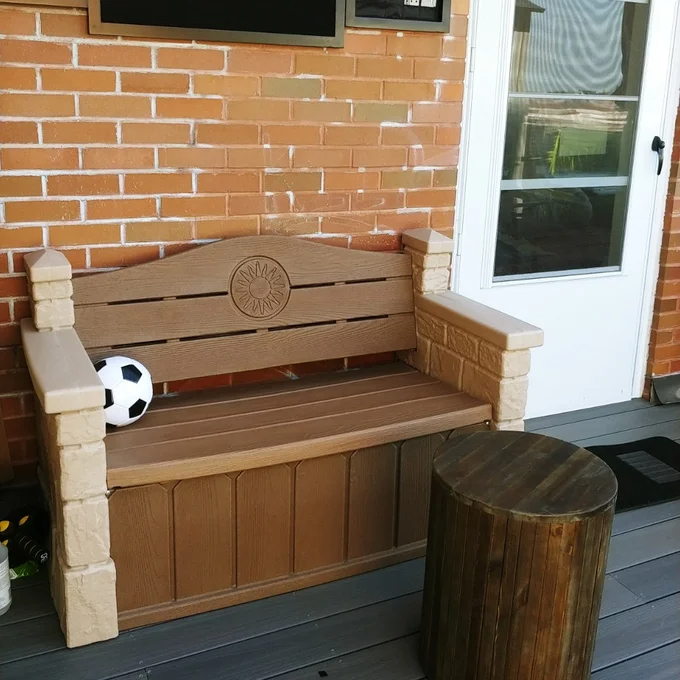 【Storage Shed】Outdoor Plastic Storage Bench