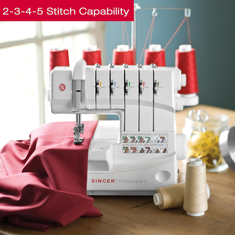 SINGER Professional 14T968DC Heavy-Duty Metal Frame Serger Overlock and Accessory Kit