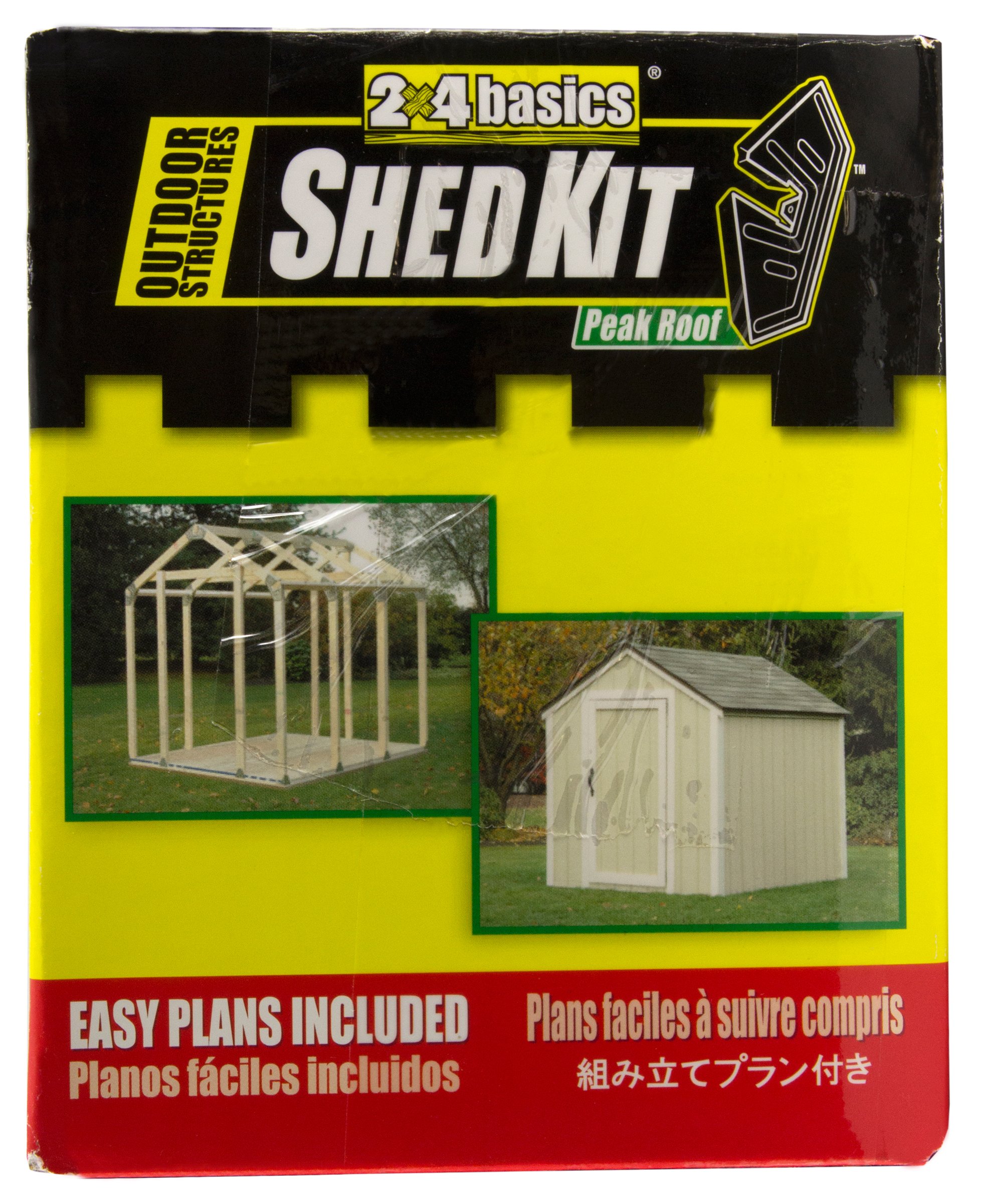 【Storage Shed】2x4basics Shed Kit with Peak Roof