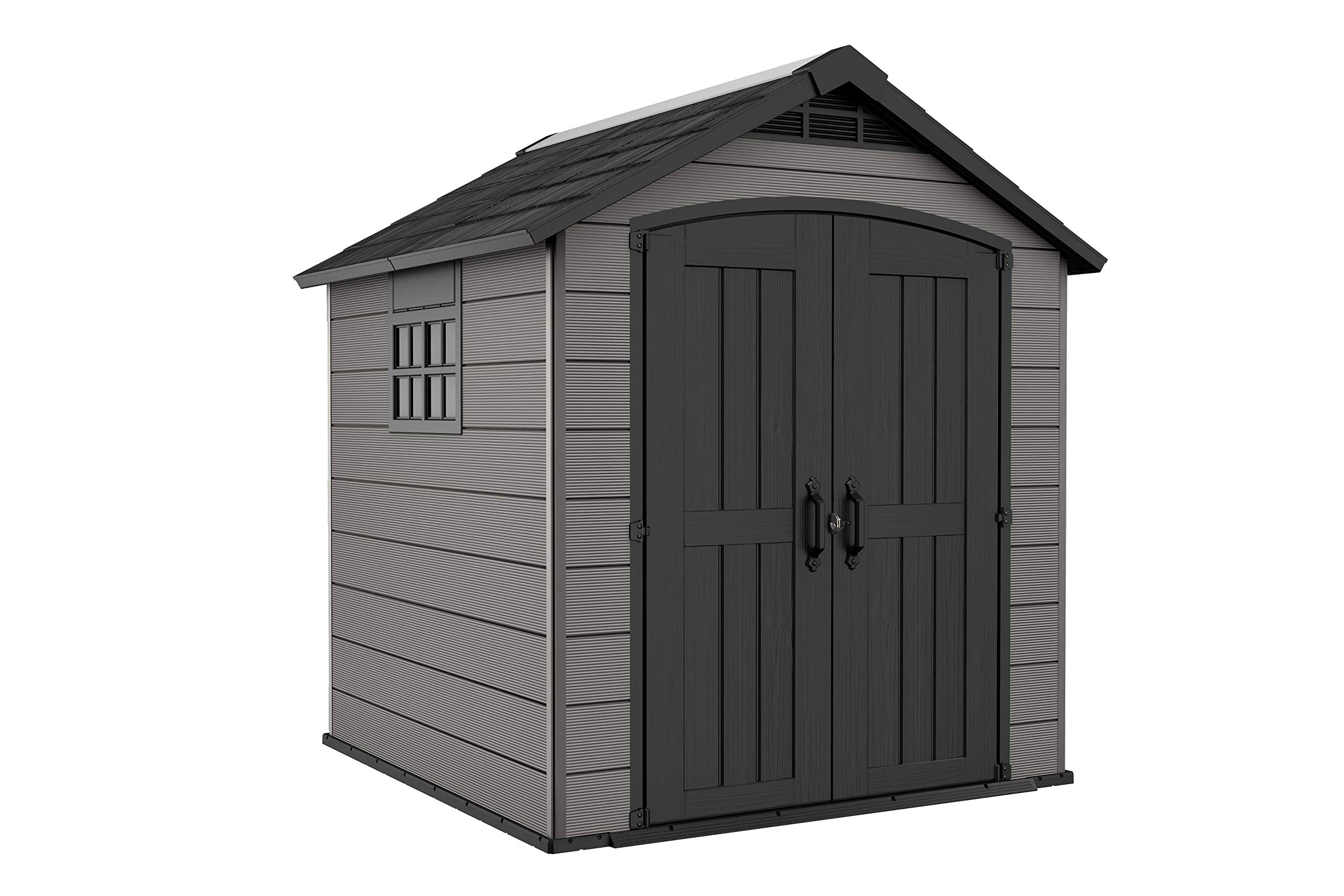 Keter Premier 7.5 x 7ft Double Door Outdoor Apex Plastic Garden Shed