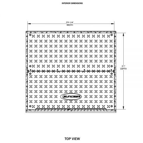 6' x 5' Suncast Modernist Plastic Garden Storage Shed - Peppercorn (1.89m x 1.73m)