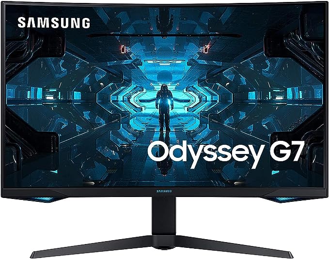 Samsung Odyssey G7 Curved Gaming Monitor, 32 Inch, 240hz, 1000R, 1ms, 1440p , Black