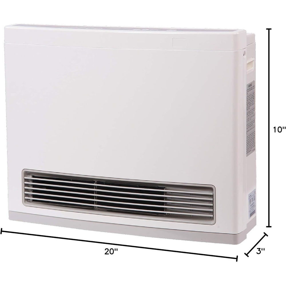 Rinnai FC824N Ventless Natural Gas Heater, Energy-Efficient Space Heater with Programmable Thermostat