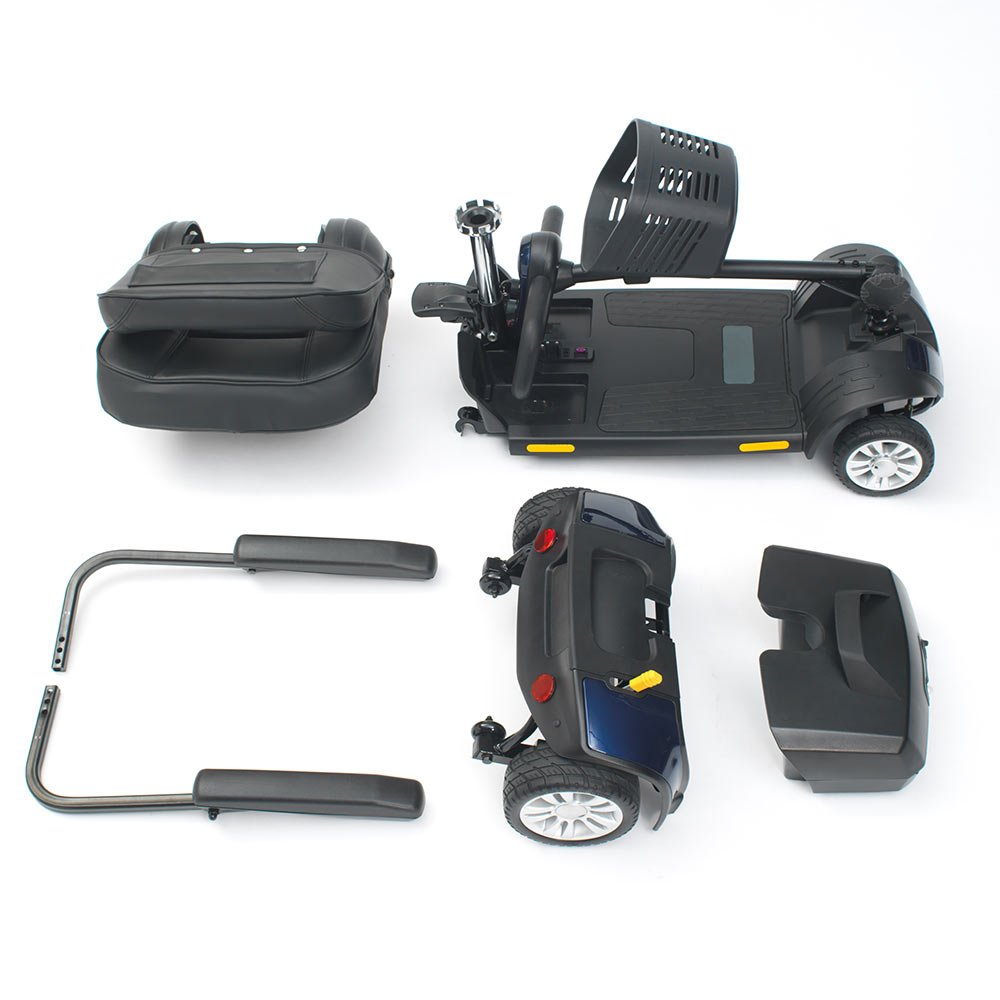 Electric scooter with portable travel case