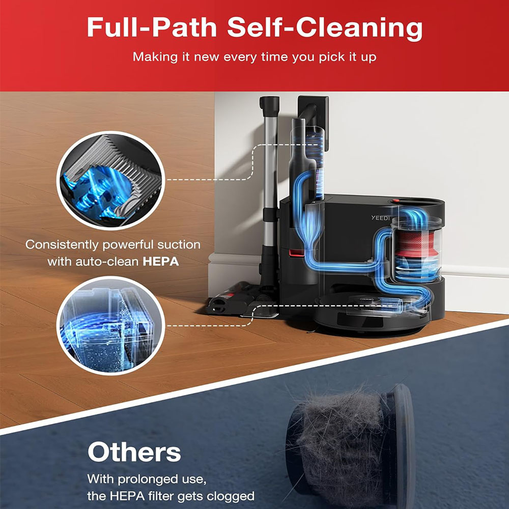 Yeedi C12 Combo Cordless Stick Vacuum