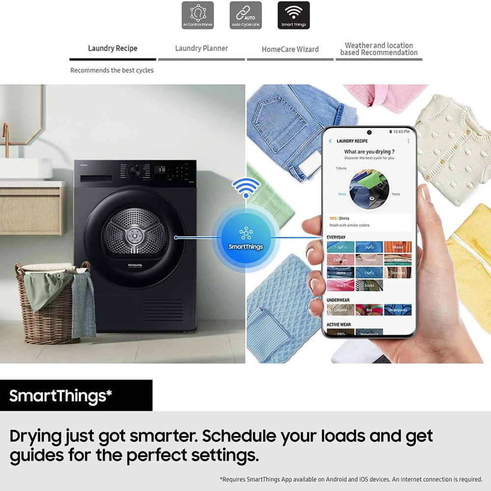 Samsung Series 5 DV80CGC0A0ABEU ，Heat Pump Tumble Dryer